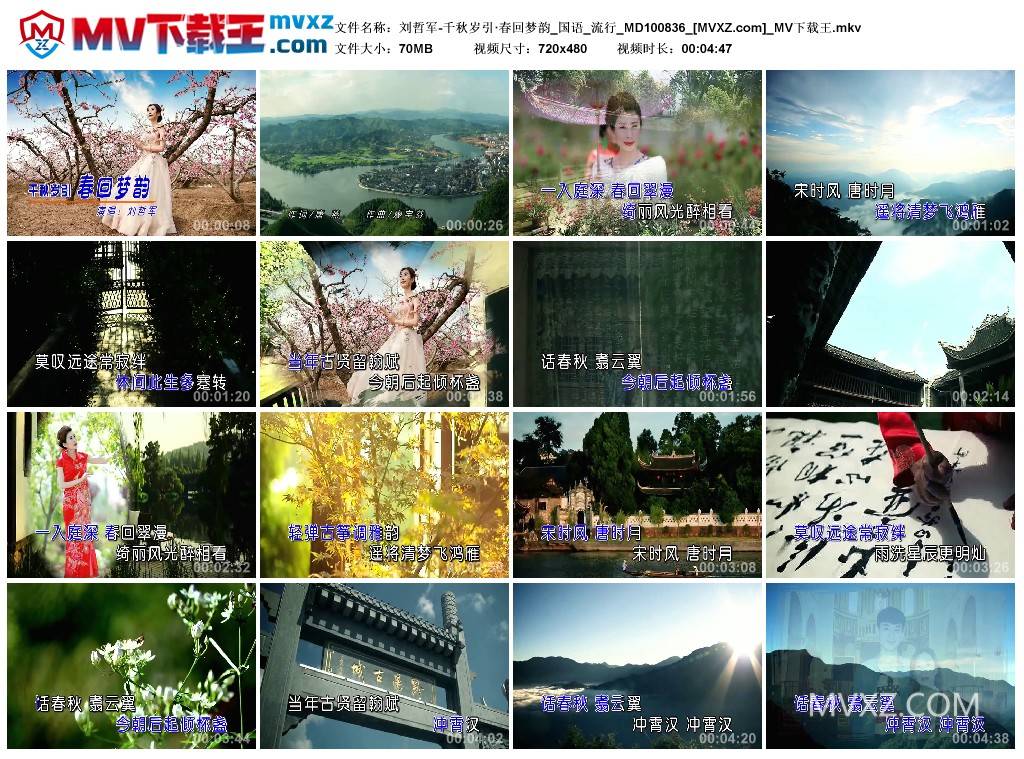 刘哲军-千秋岁引·春回梦韵_国语_流行_MD100836